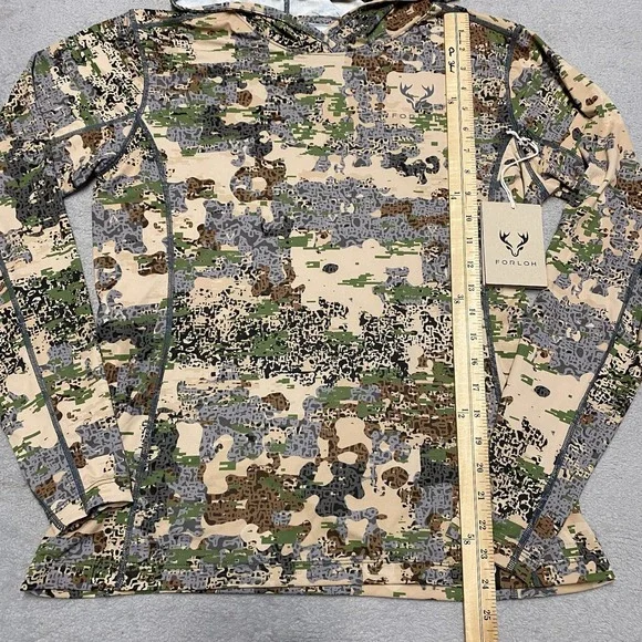 Forloh Solair Sun Hoodie Womens Large Camo Pullover Lightweight Brrr Hunting NEW - Picture 11 of 14